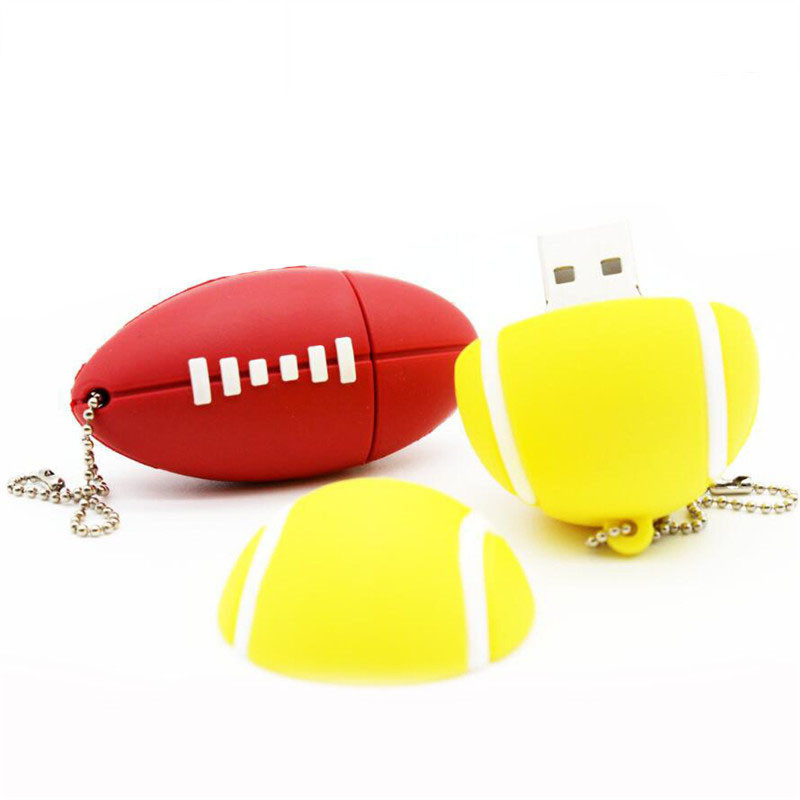 Cool Gadgets memorias usb stick Football Shape 3.0 2.0 Pen Drives 64GB 128GB 256GB PVC USB Flash drive disk