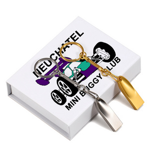 metal  thumb drive with chain 4Gb 8Gb 16Gb Memory Stick 32Gb 2.0 3.0 Mini Pendrive usb flash drive 2 gb with box custom logo