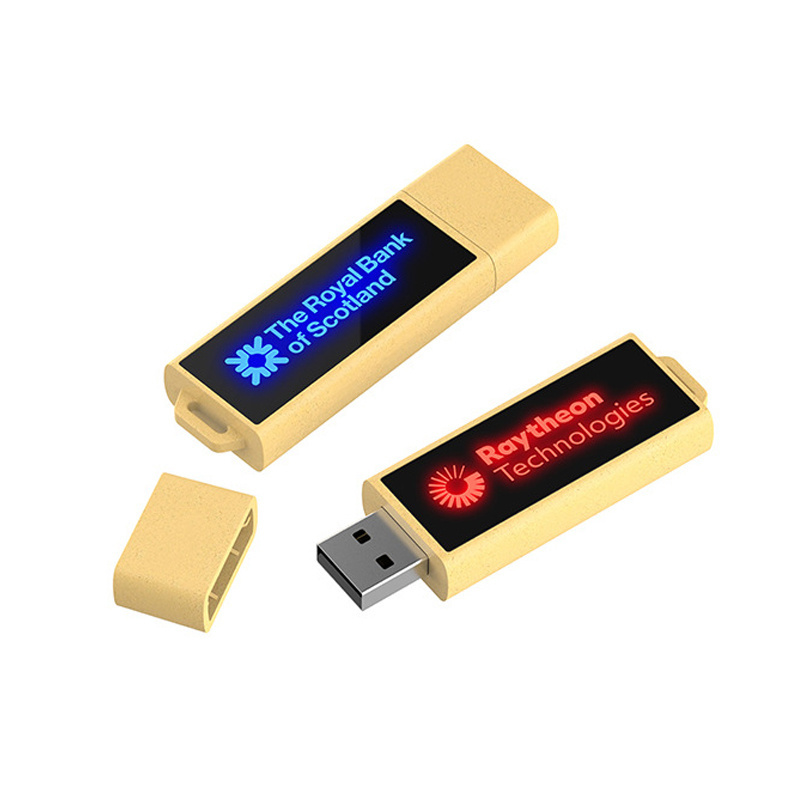 Light up ECO wooden usb stick 8GB 16GB 32GB 64GB 128GB cle usb flash memory maple wood usb flash drive lightning