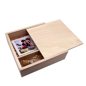 wooden photo usb 2.0 3.0 box flash drive 32 gb wood gadgets  Memory sticks 16GB 32GB Pendrive for wedding gift