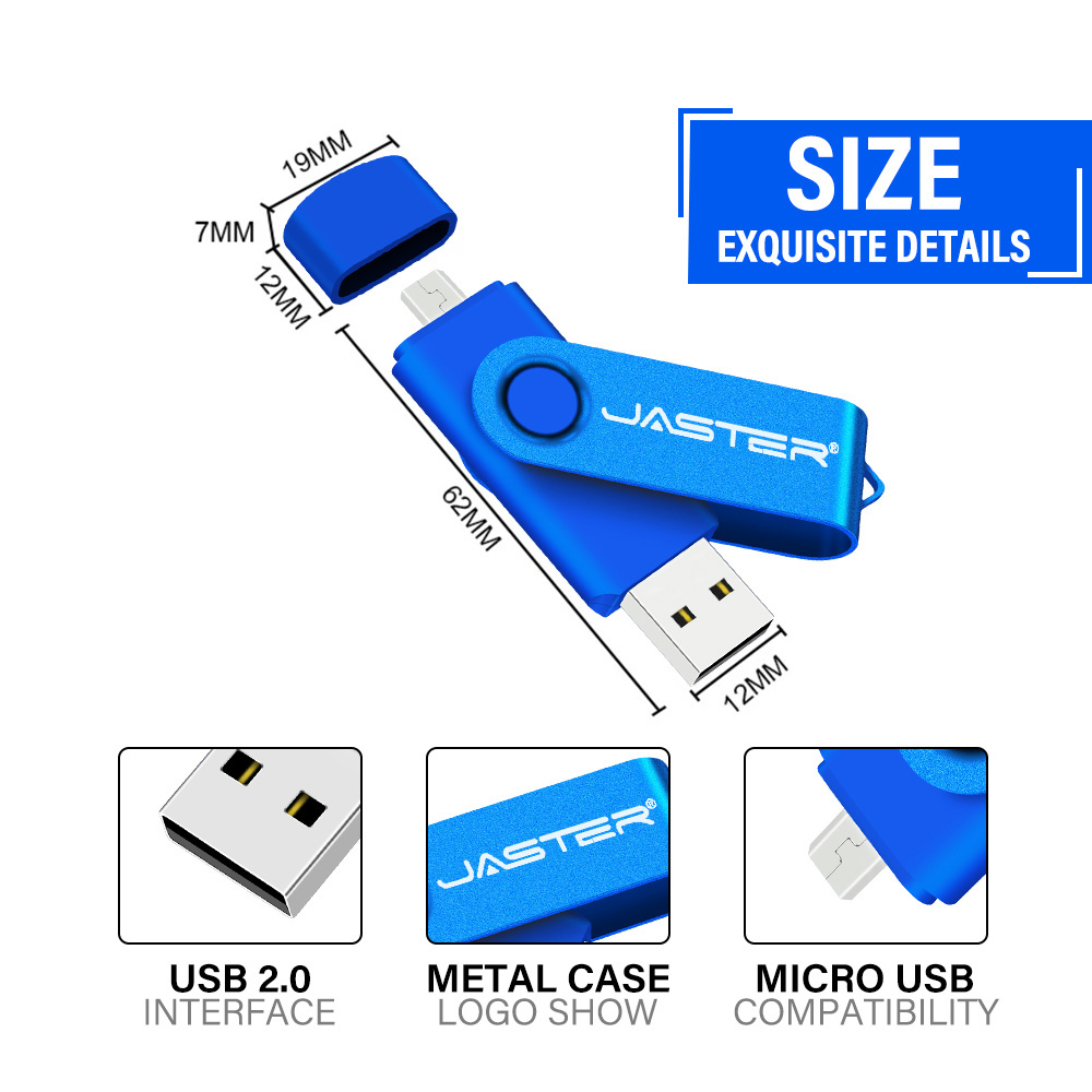 High Quality 2 In 1 Swivel 3.0 pen jump drive 128gb 64gb Pendrive 32GB 16GB 8GB Memory Stick u Disk OTG Usb Flash Drives