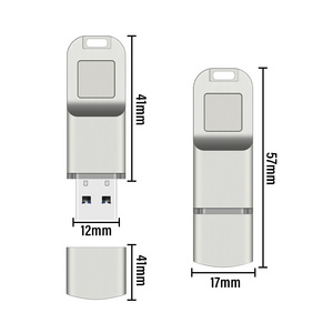 Fingerprint Usb Flash Drive 3.0 32gb Encrypted USB Stick Memory 16GB 64GB storage thumb drive metal pendrive