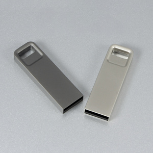 corporate gifts Metal 2.0 USB Flash Drive 64 gb 32gb thumbdrive with Keychain Waterproof Jump Drive memorias usb stick