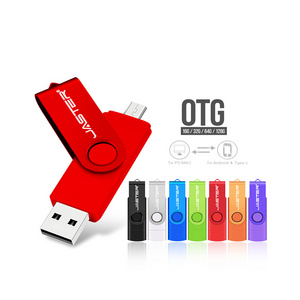 High Quality 2 In 1 Swivel 3.0 pen jump drive 128gb 64gb Pendrive 32GB 16GB 8GB Memory Stick u Disk OTG Usb Flash Drives