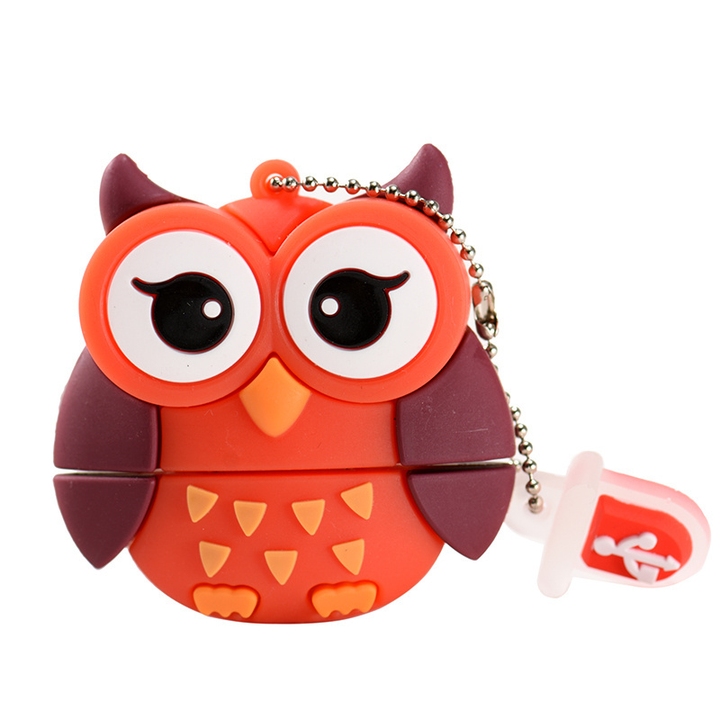 jaster Pvc Cartoon Animal Usb Stick Memory 6gb 32g 64gb Memory Stick mini Usb 2.0 3.0 Flash Drive