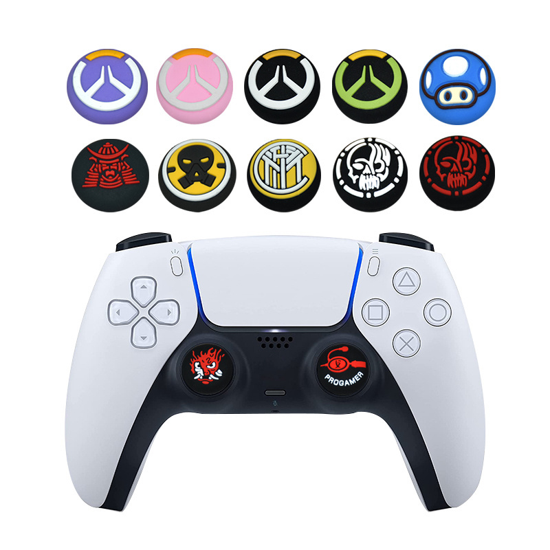 In Stocks 100+ Controller Thumb Grip Game Accessories For Xbox PS4 PS5 Switch Pro Controller Thumbstick Silicone Cover