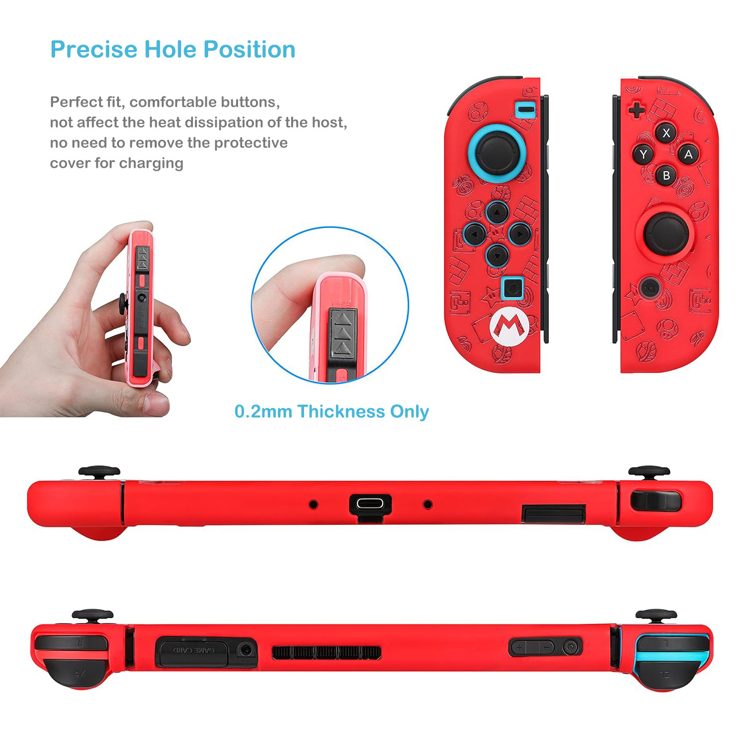 oem custom design plastic screen full protection slim dockable hard shell game case cover with stand for nintendo switch joy con