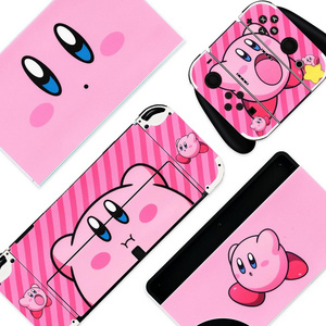 Custom cute anime kawaii cartoon video game design Protective full Wrap Vinyl Decal Pastel Sticker Skin For Nintendo Switch oled