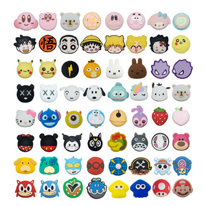 Custom Design Controller Silicone cute cartoon anime Thumb Stick Grip Cap For Nintendo Switch oled Lite video game accessories