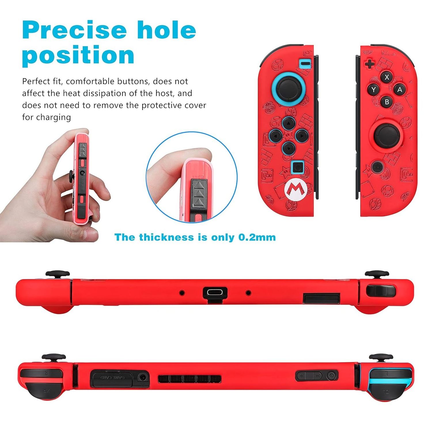 oem custom design plastic screen full protection slim dockable hard shell game case cover with stand for nintendo switch joy con