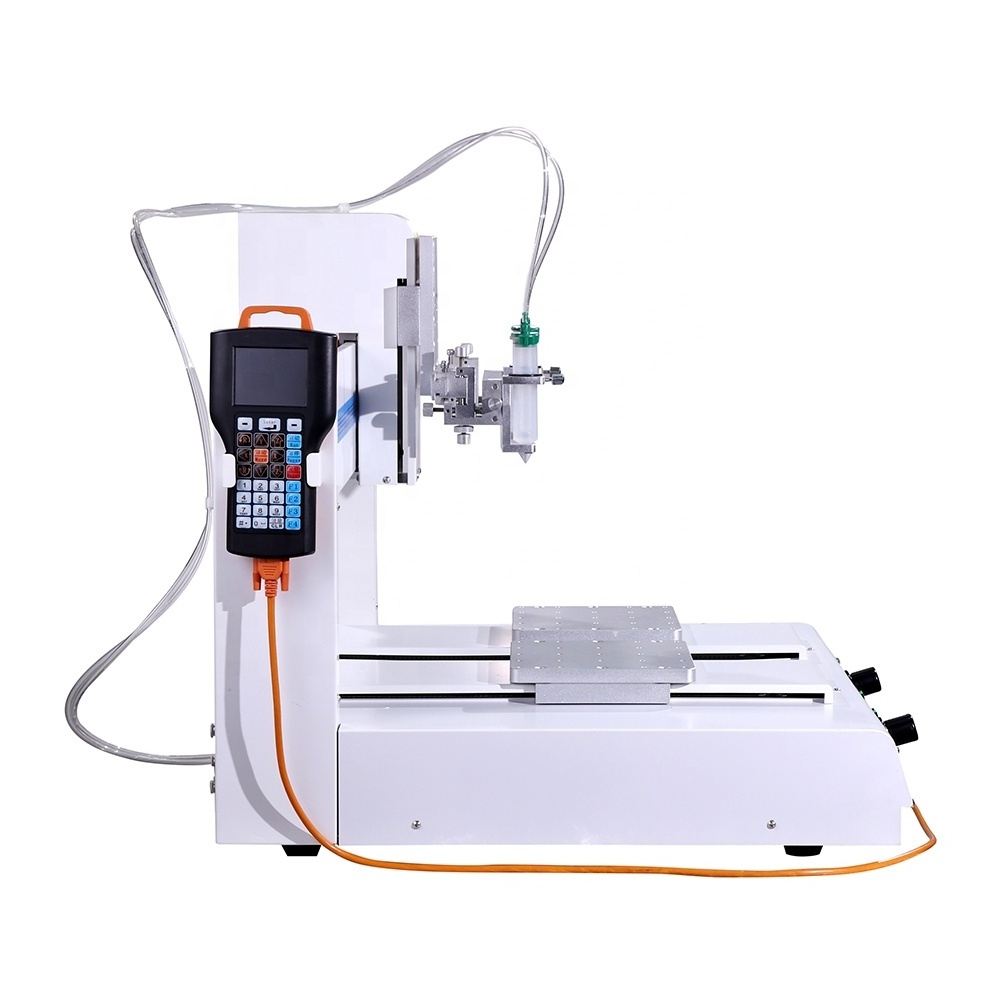 Dual Table 3 axis Automatic Glue Dispensing CNC Machine For Epoxy Resin Ab Glue