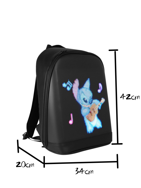 New Arrival Water-repellent Softback For Outdoor Extra-light Day-pack With Lighting Fashionable Led Leisure Backpack