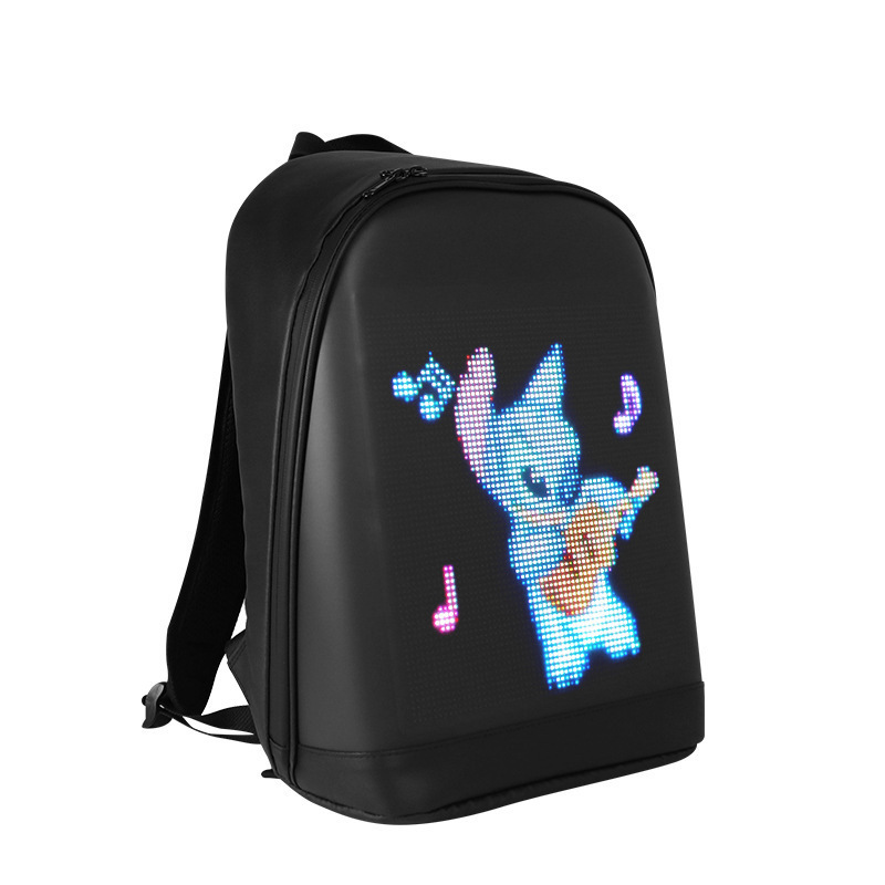 New Arrival Water-repellent Softback For Outdoor Extra-light Day-pack With Lighting Fashionable Led Leisure Backpack