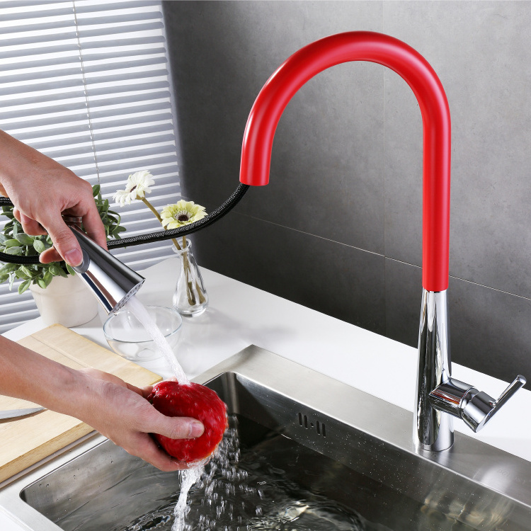 AMIG brushed flexible kitchen pull out mixer tap torneira cozinha kitchen faucet