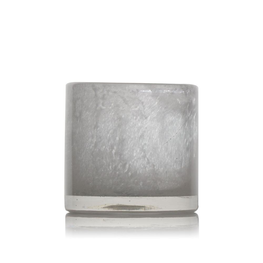 wedding glass votive candle holder blue