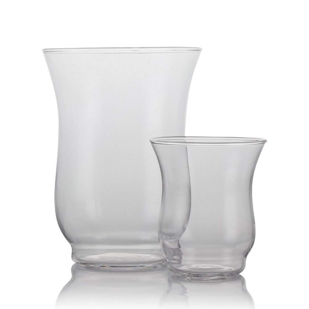 wholesale candle holder clear hurricane glass vase