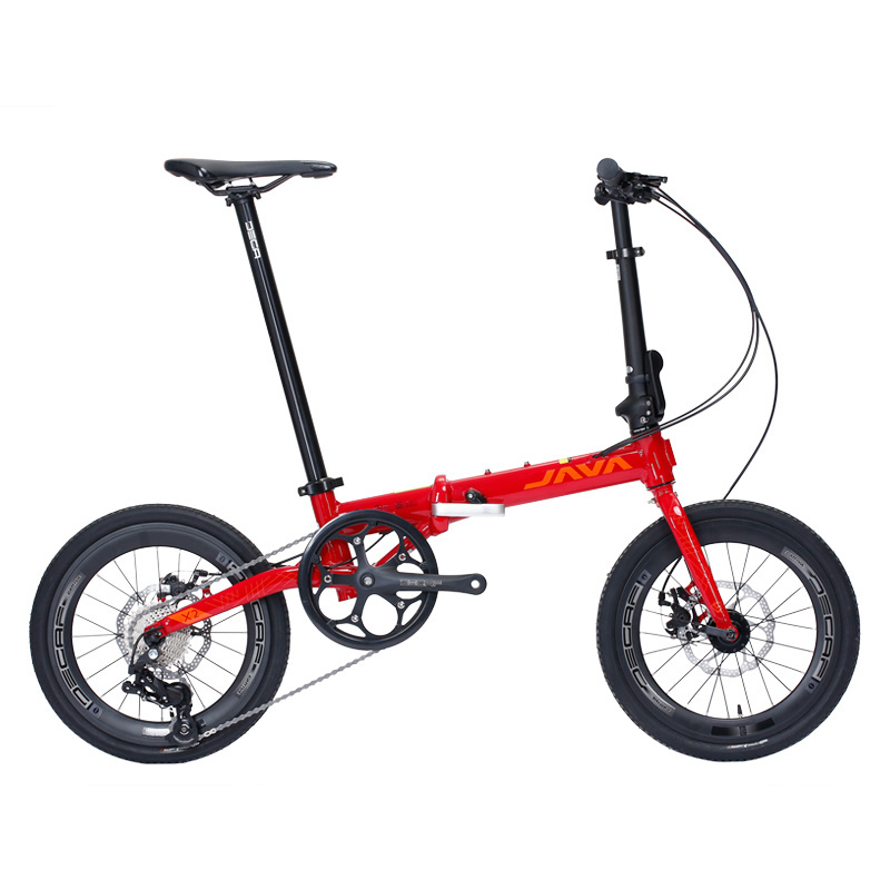 Java X2 Folding Bike 9S 20 inch Easy to Carry Taking to Tube Fold Up Heavy Rider UK Travel Bicycle BMX for Adults