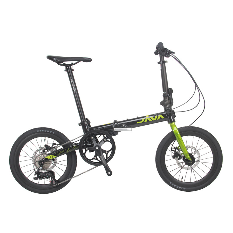 Java X2 Folding Bike 9S 20 inch Easy to Carry Taking to Tube Fold Up Heavy Rider UK Travel Bicycle BMX for Adults