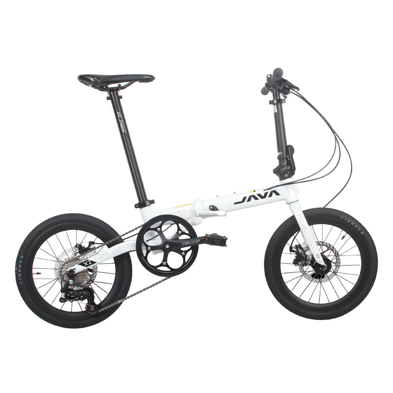 Java X2 Folding Bike 9S 20 inch Easy to Carry Taking to Tube Fold Up Heavy Rider UK Travel Bicycle BMX for Adults