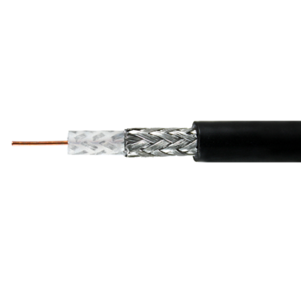 Low Loss Serial Digital Coaxial Cable RG59U CCS Quad Shield Coaxial Cable