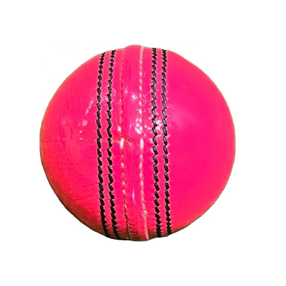 High Quality Genuine Pink Leather Cricket ball Custom Design Match ball