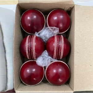 Pak Alum Custom Logo Cricket Hard Ball Wholesale Hand Stitched 50 Overs best Quality Leather Red White Bowling Machine Balls