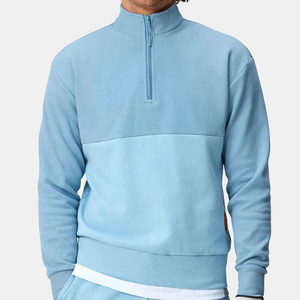 New Arrivals Quarter Zip Pullover Sweatshirt Mens 1/4 Zip Fleece Hoodies Mock-Neck Sweater Pullover Golf Jumper hoodie