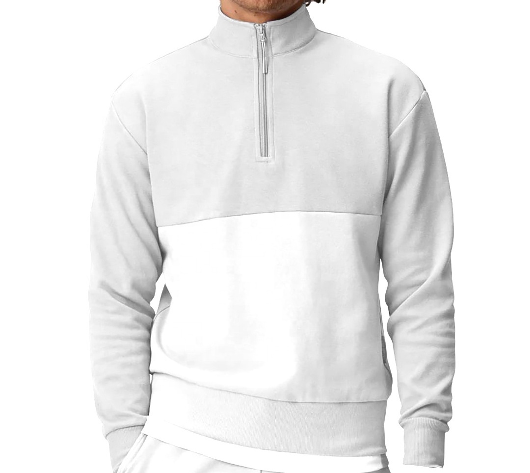 New Arrivals Quarter Zip Pullover Sweatshirt Mens 1/4 Zip Fleece Hoodies Mock-Neck Sweater Pullover Golf Jumper hoodie