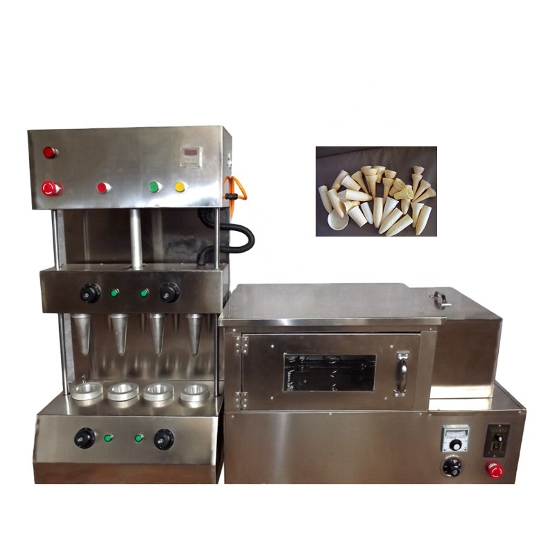 Automatic Pizza Soft Ice Cream Cone Machine With Lowest Price