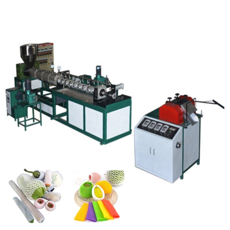 Epe Foam Fruit Protecting Net Machine Polyethylene Foam Net Extruder Epe Foam Net Machine