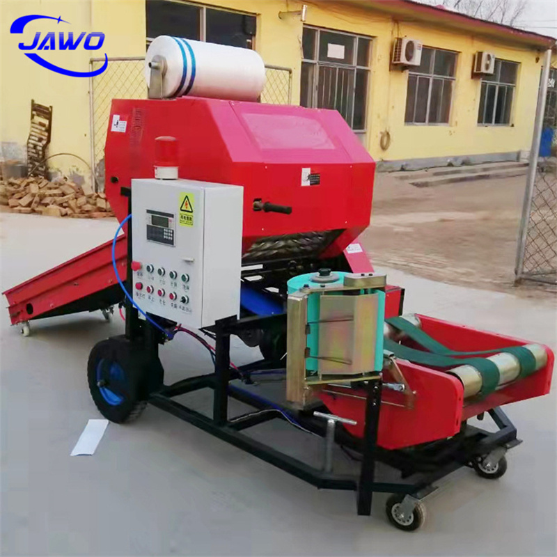 Hay Bale Making Machine Hay Baler Machine Mini Round 50Kg Silage Packing Machine