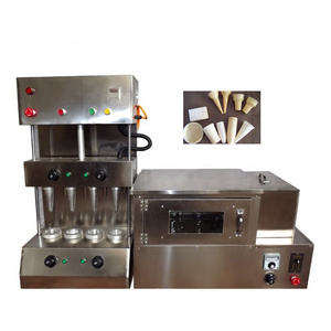 Automatic Pizza Soft Ice Cream Cone Machine With Lowest Price