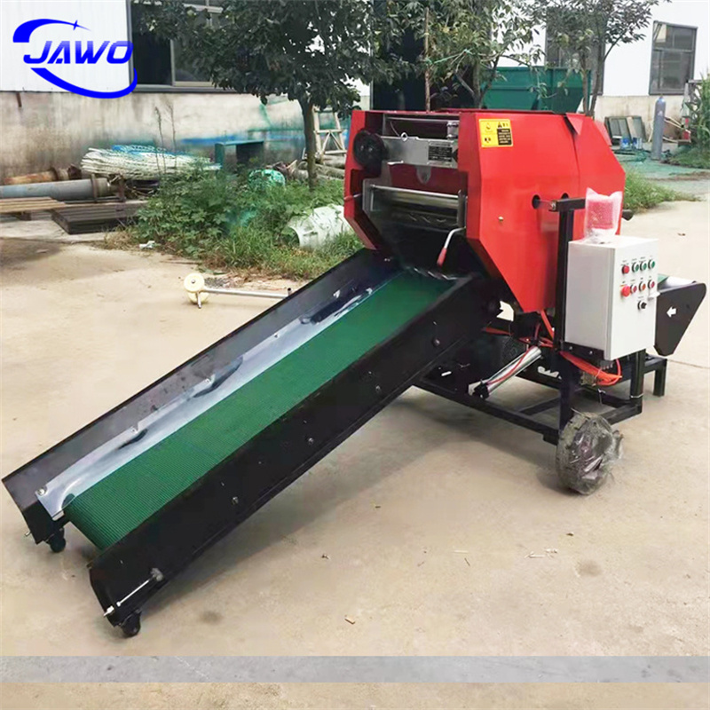 Hay Bale Making Machine Hay Baler Machine Mini Round 50Kg Silage Packing Machine