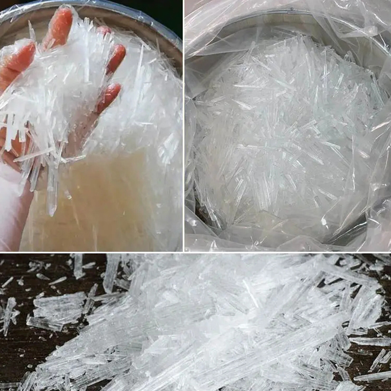 Natural menthol crystals extracted from pharmaceutical grade pure plants for hot sale