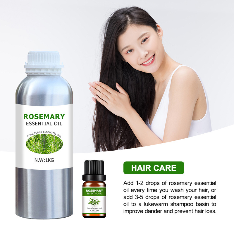 Wholesale bulk high quality all-natural plant essential oil Rosemary essential oil for body hair care