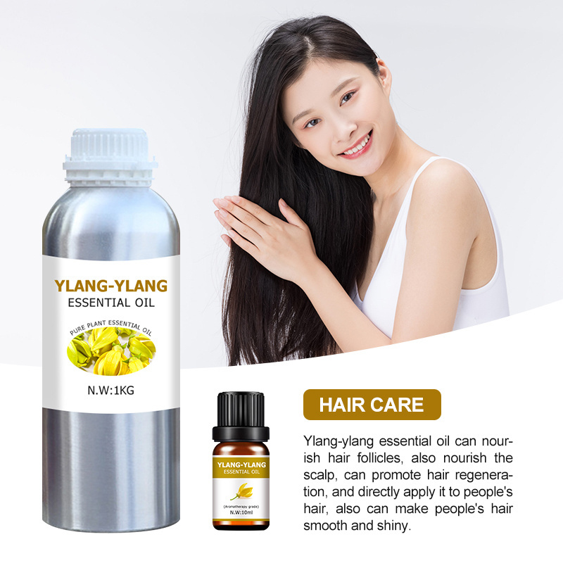 100% pure essential oil export in bulk can be customized label wholesale Ylang Ylang essential oil cosmetics aromatherapy