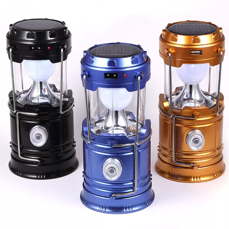 Multi-function Retractable LED Camping Light Emergency Solar Charging Lighting Outdoor Led Light