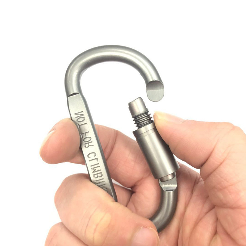 Rappelling Swing Rescue Heavy Duty Auto Rotatable Locking Rock Climbing Carabiner