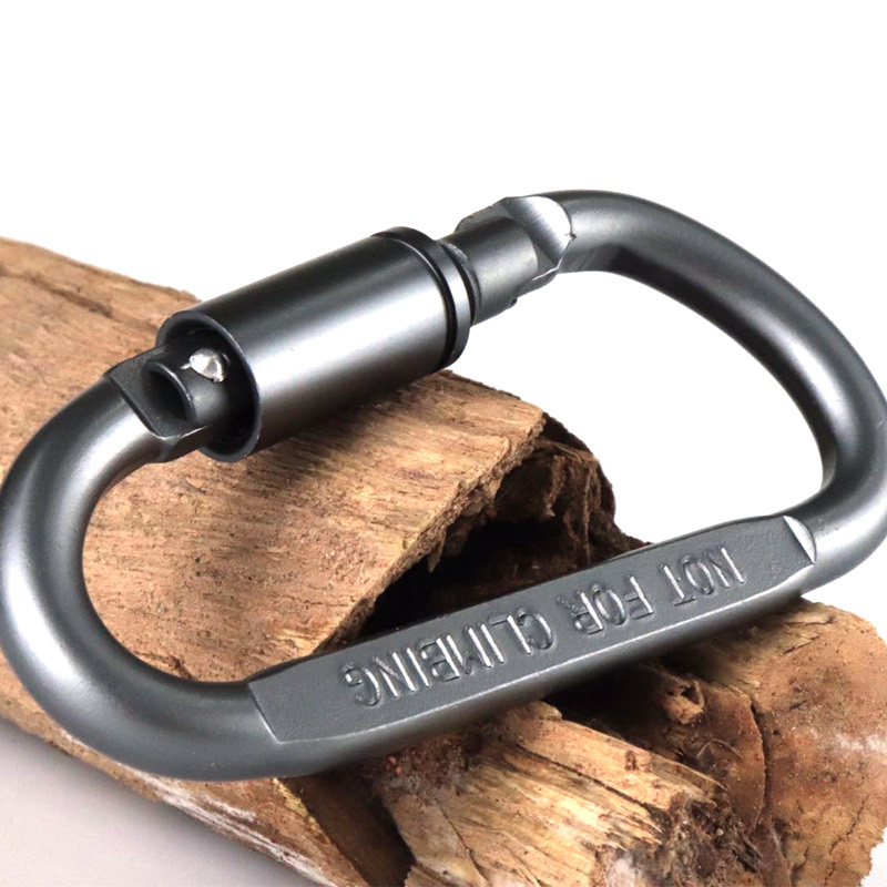 Rappelling Swing Rescue Heavy Duty Auto Rotatable Locking Rock Climbing Carabiner