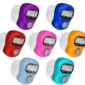 Hand Tally Counter 5 Digital Finger Counter Clickers Resettable Lap Counter