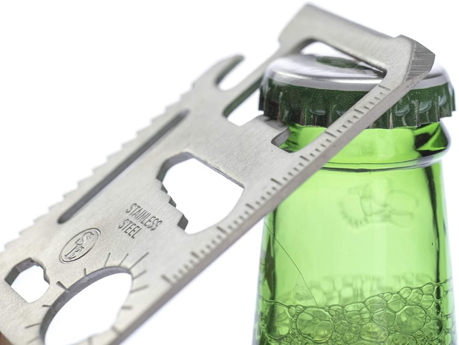 Stainless Steel 11 in 1 Beer Opener Survival Card Tool Fits Perfect in Your Wallet