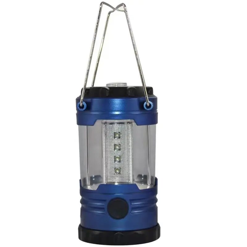 Multicolored Lantern Battery Powered LED Light Portable Camping Tent Lamp with 12 LED Light