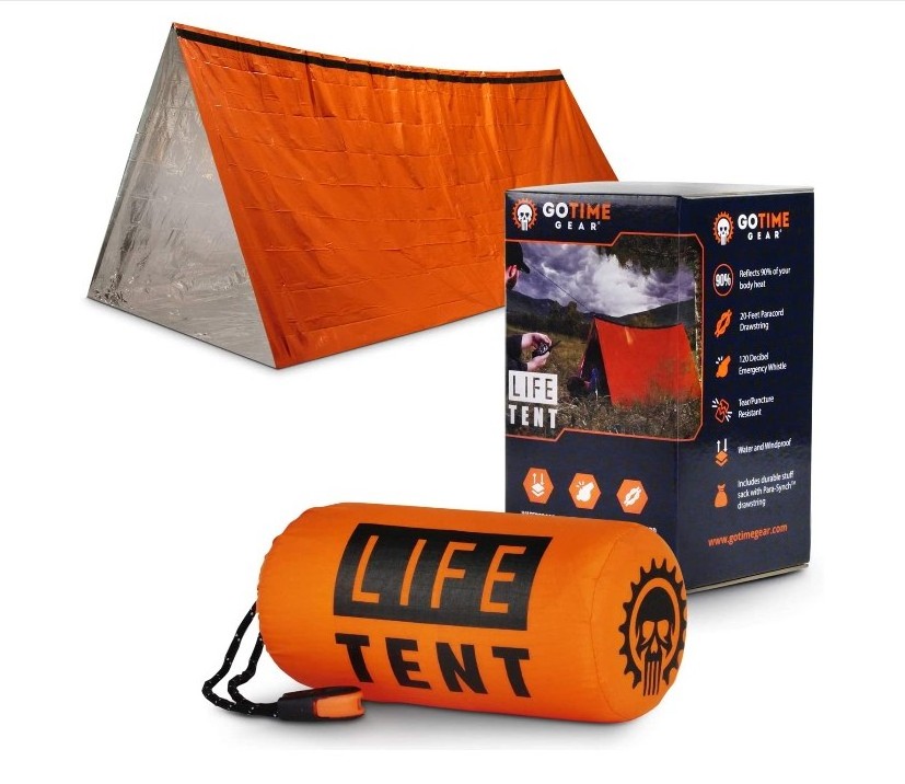 Go Time Gear Life Tent Emergency Survival Shelter 2 Person Emergency Tent