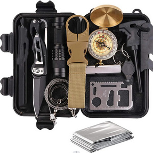 Survival Gear and Equipment 13 in 1 Cool Stuff Camping Survival Kit for camping ,fishing