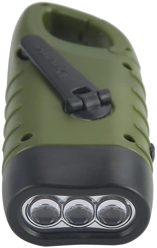 Emergency Rechargeable LED Flashlight Survival Flashlight, Quick Snap Dynamo Flashlight Torch for Outdoor Sports