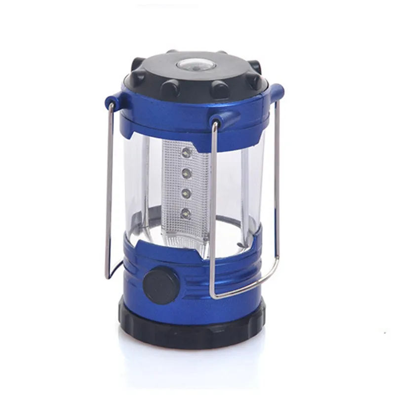 Multicolored Lantern Battery Powered LED Light Portable Camping Tent Lamp with 12 LED Light