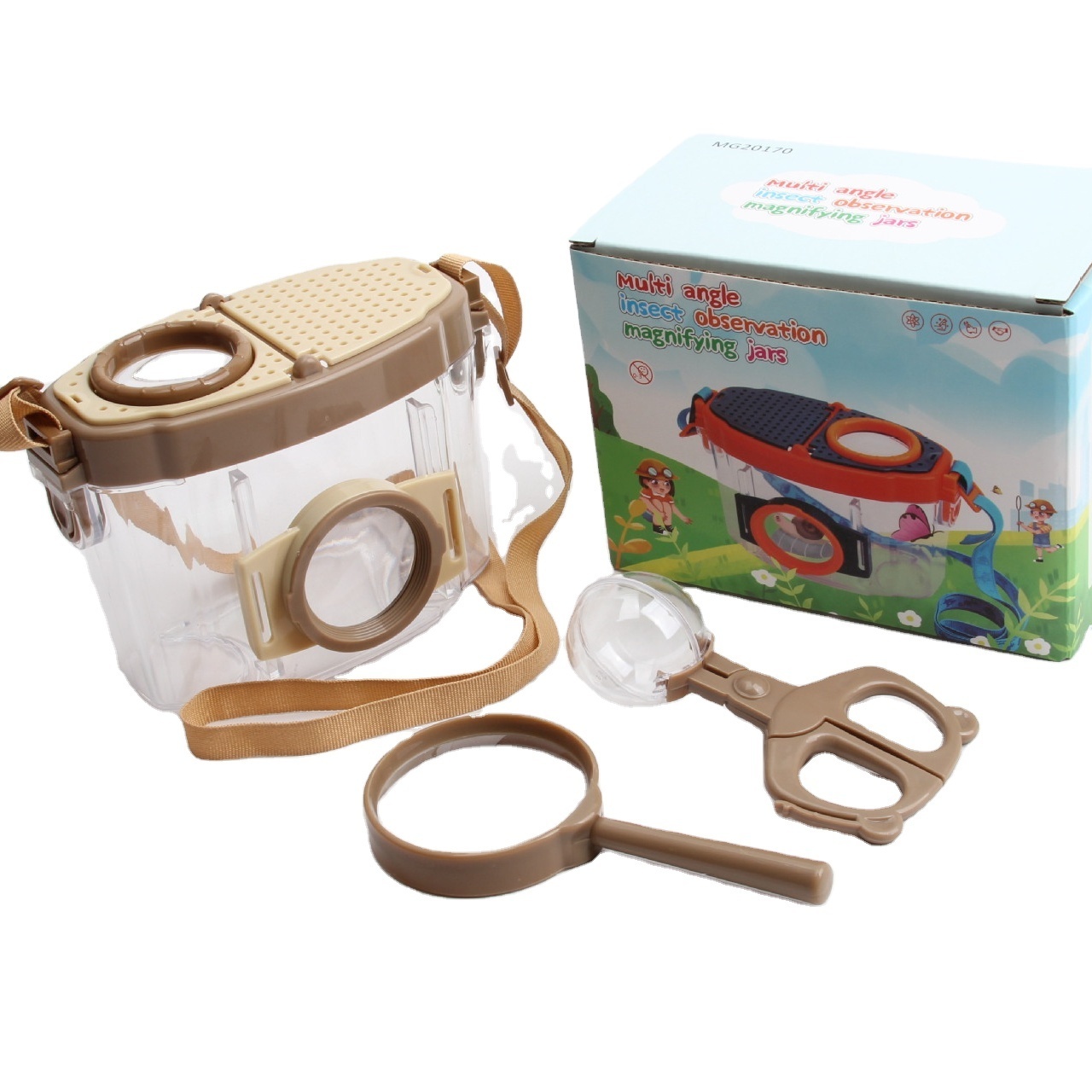 Bug Adventure Set  Ages 3+ Science for Kids Toys Bug Catcher magnifying glasses with tweezers