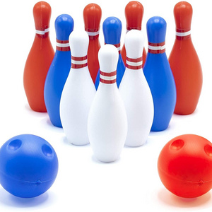 Kids Bowling Set Includes 10 Classical White Pins and 2 Balls, Suitable as Toy Gifts, Early Education, Indoor & Outdoor Games