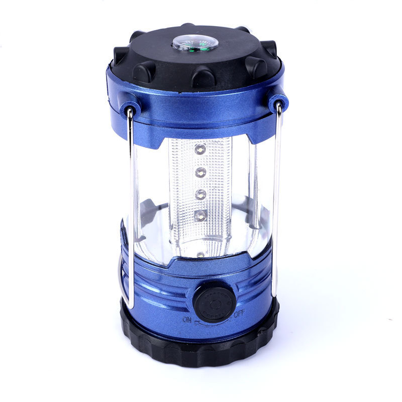 LED Tent Light 12 Led Adjustable Camping Light Outdoor Battery Operated Lantern With Compass