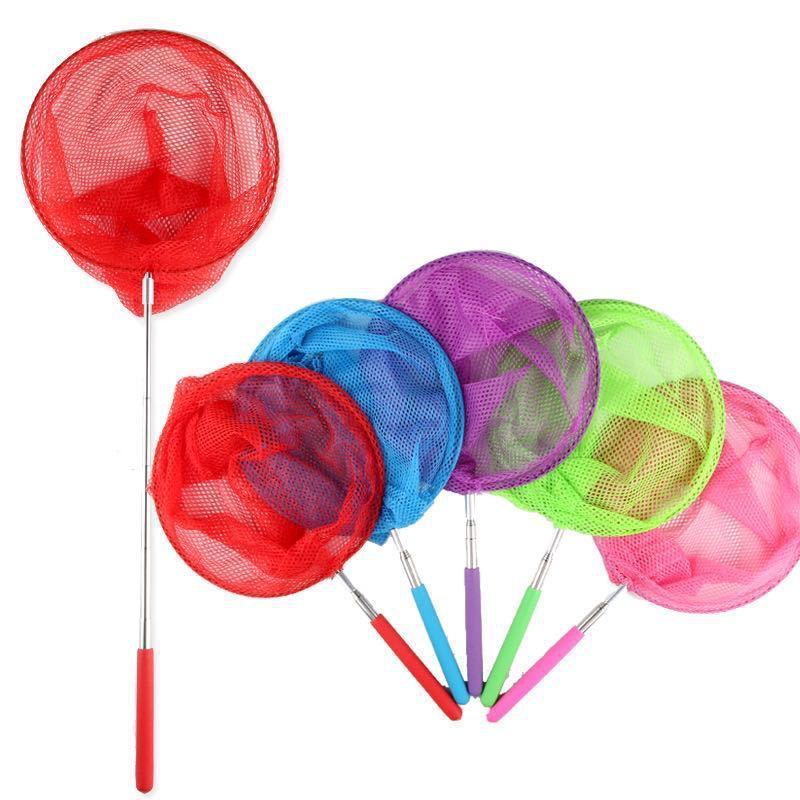 Extendable Nylon Butterfly Net Telescopic Bee Insect Capture Net Bug Catcher Nets Locust Catching Fishing Tool For Children